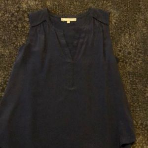 Navy blue sleeveless top